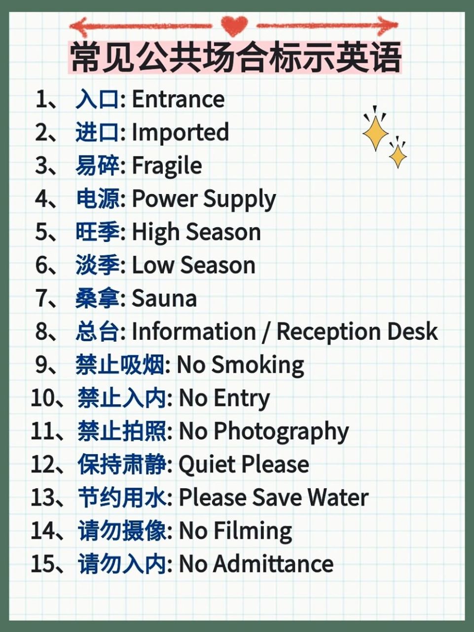 标识英语(旅游景区的标识英语)